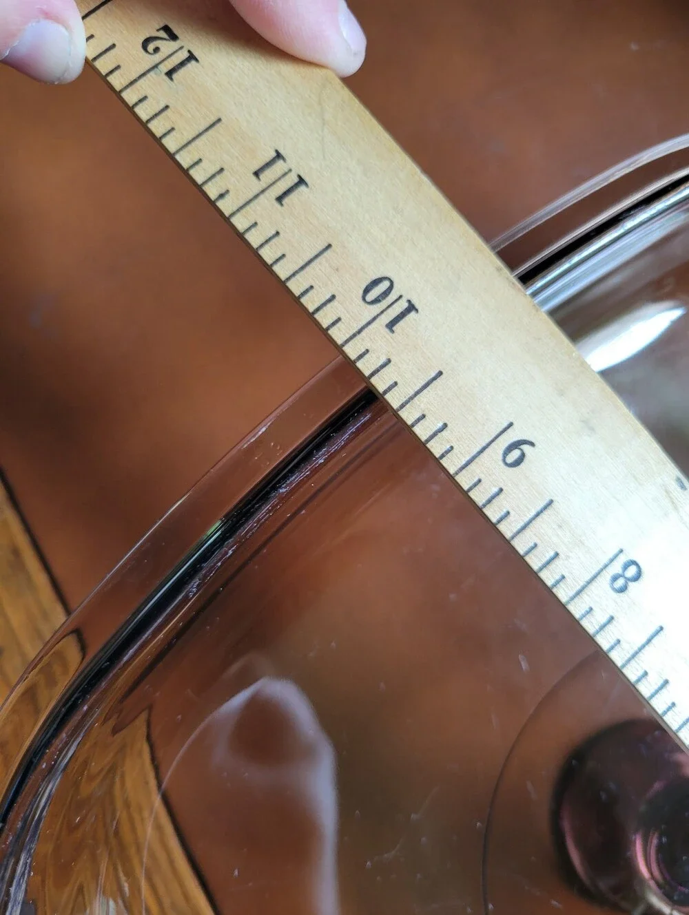 Pyrex Amber Glass Lid #A-12-C, Replacement Cover for A-5-B Casserole Dish 9.75